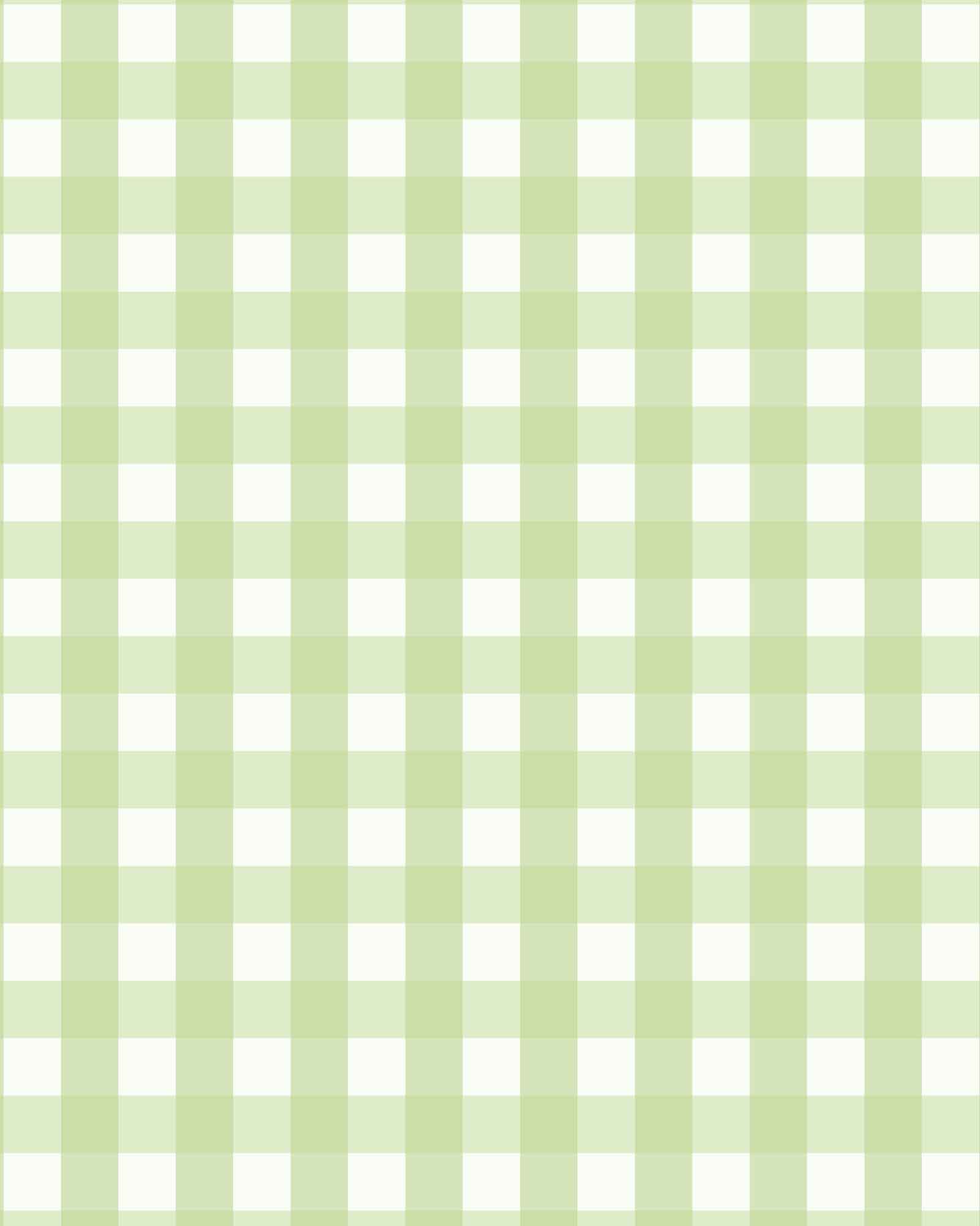 Gingham Green print on swim fabric