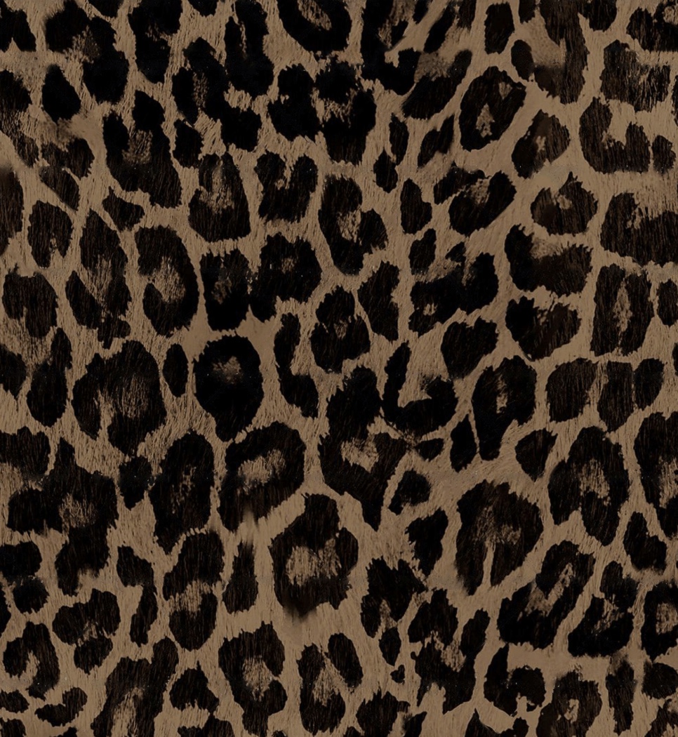 Dark leopard print on recycled swim fabric