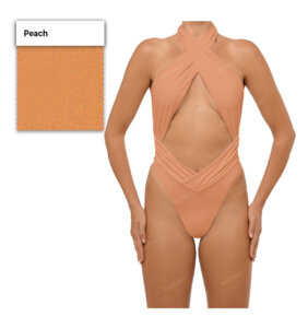 Peach in BS Shiny Fabric Bali Swim