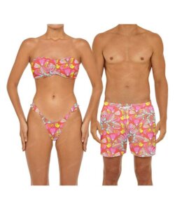 Newest Couple's Swim Collection BSWS-TB86 & BSMS-S15 in Psychedelic Dream by Bali Swim